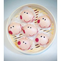 佩佩豬鮮奶造型饅頭(5入)