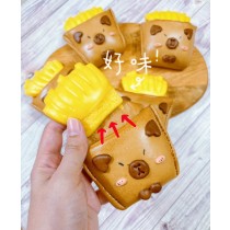 卡皮巴拉薯條造型鮮奶刈包6入